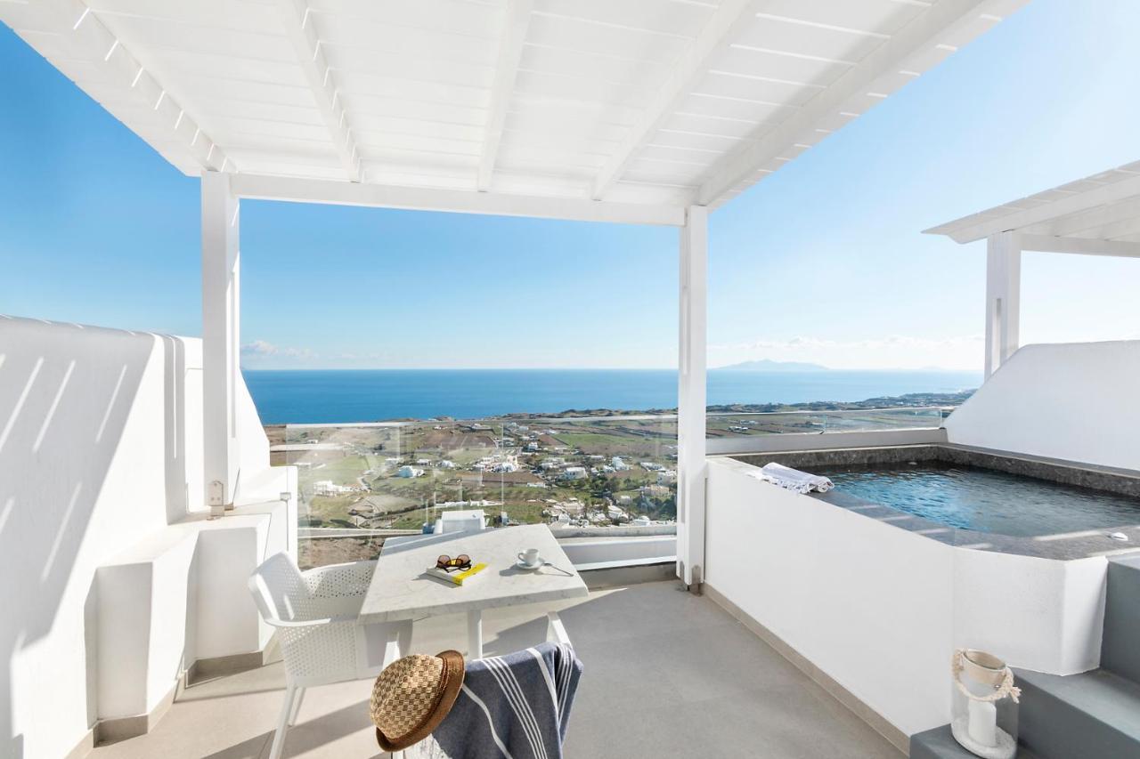 La Estrella 4 Suites With Sea View & 4 Prive Hot Tub Vourvoúlos Dış mekan fotoğraf